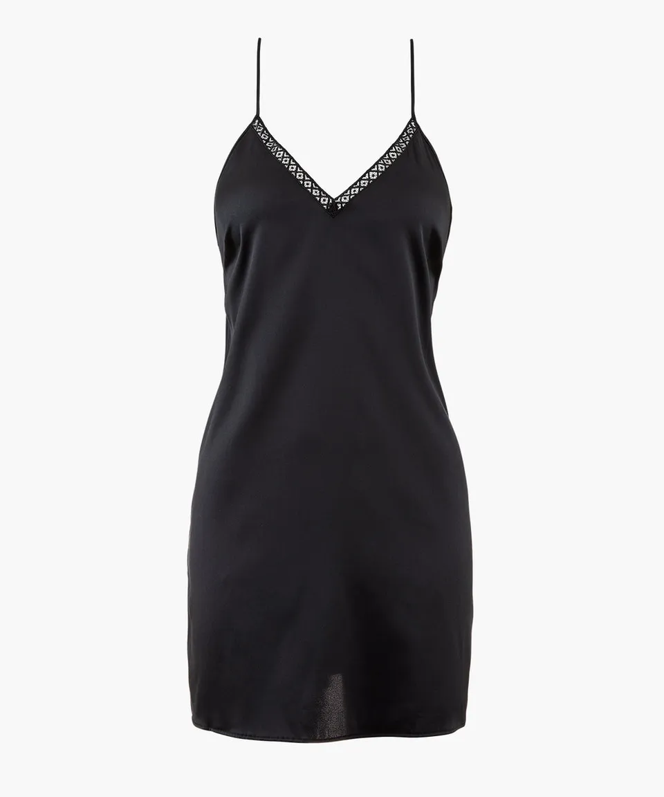 aubade-silk-desire-nuisette-noir image 1