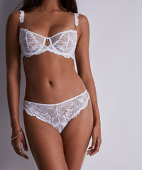 aubade-flowermania-tanga-white image 2