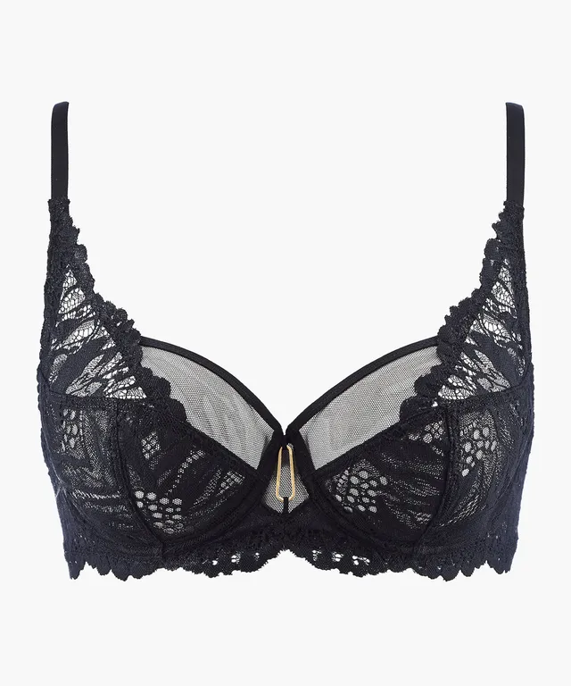 aubade-flowermania-embo-tant-foulard-noir image 1