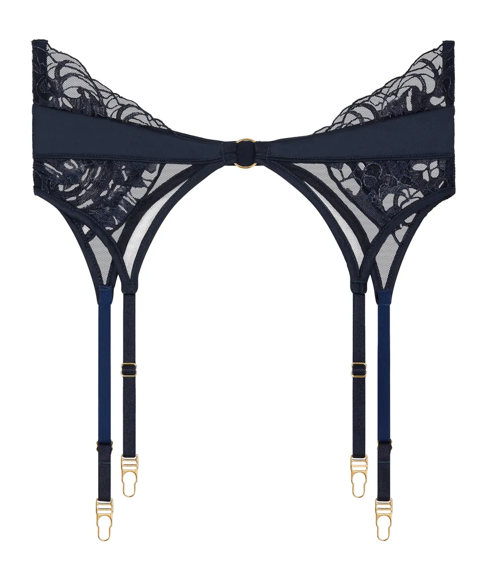 aubade-satin-memories-serre-taille-deep-sea image 1