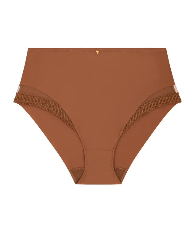 aubade-sheer-emotion-culotte-haute-honey-nude-d-licat-dentelle-et-transparence image 1