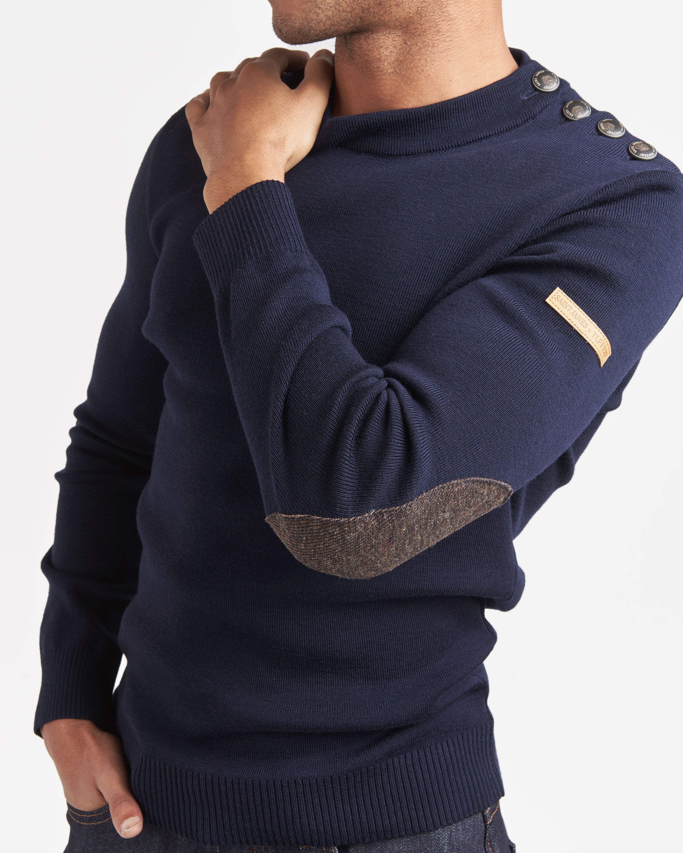 atelier-tuffery-x-saint-james-pull-homme-patrimoine-laine-marine image 5