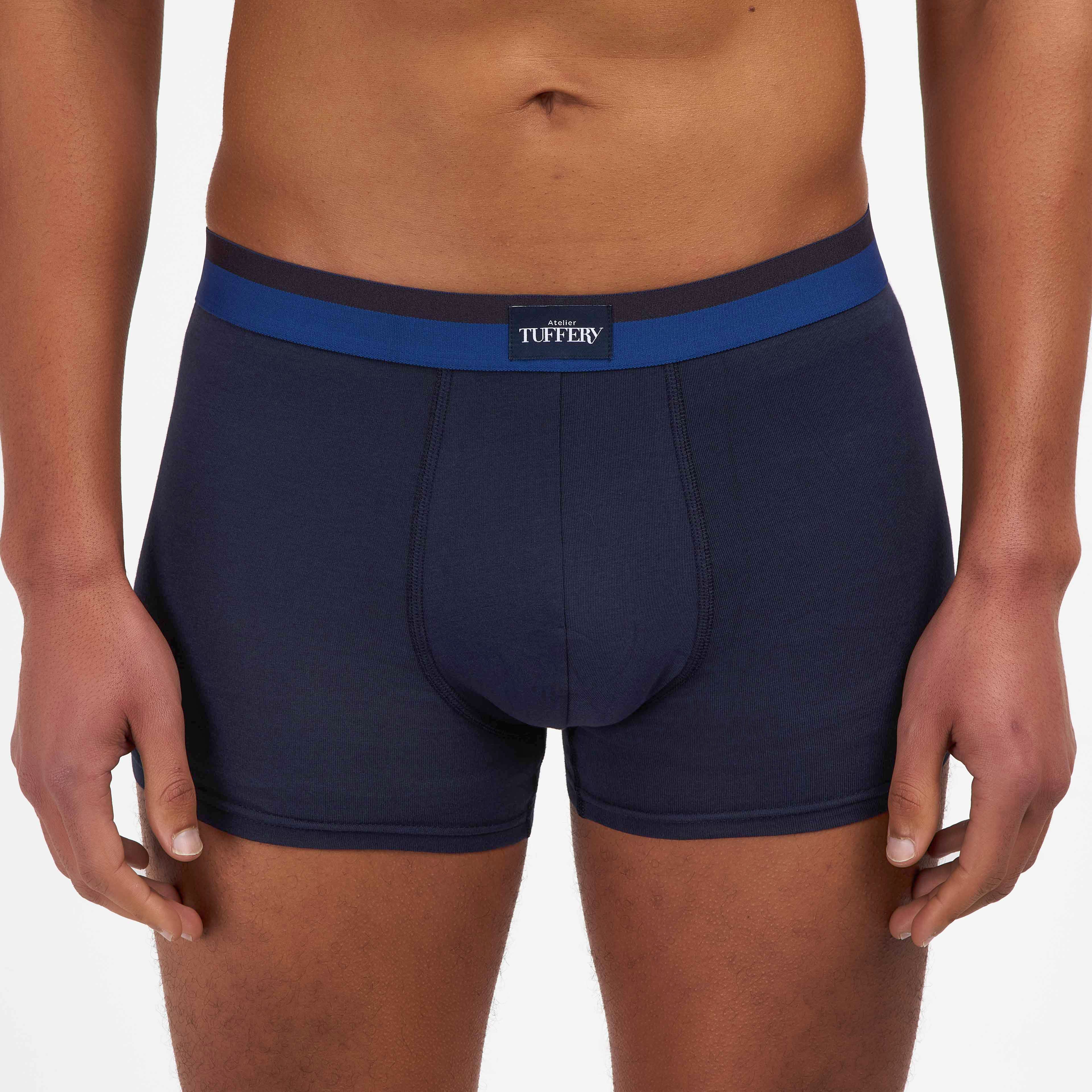 atelier-tuffery-boxer-homme-marine-en-coton-bio image 5