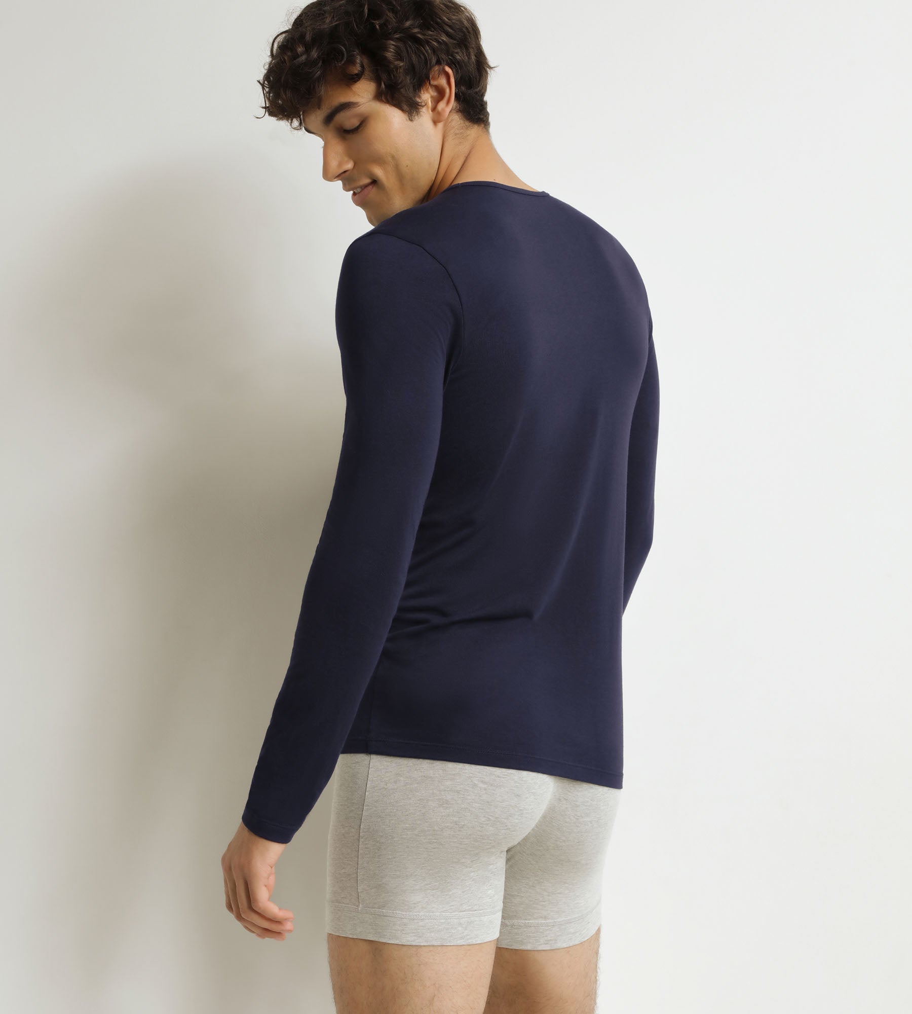 dim-thermal-t-shirt-homme-manches-longues-bleu image 2