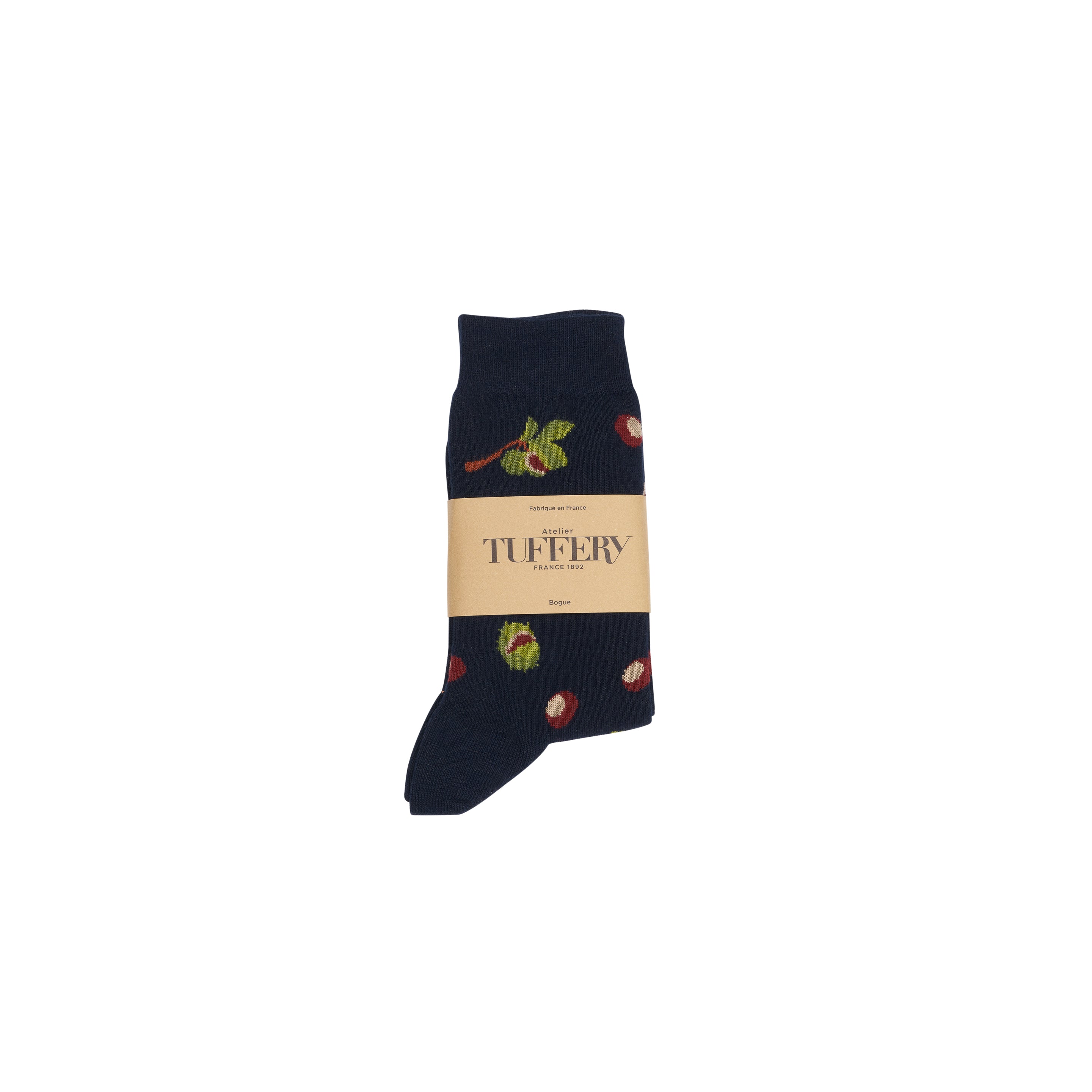 atelier-tuffery-chaussettes-fines-unisexes-bleues-motifs-c-vennes image 3