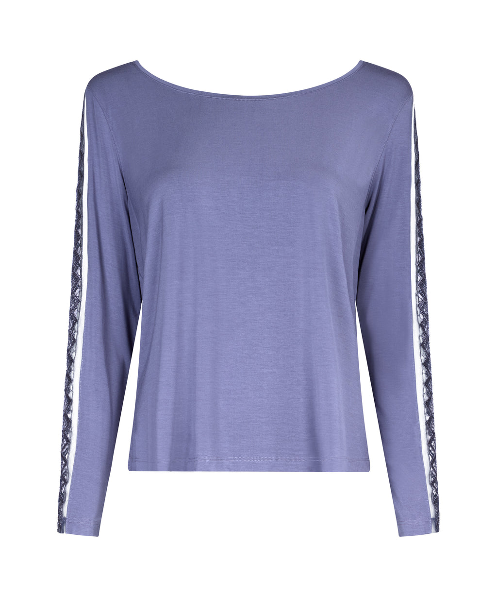 aubade-sweet-obsession-top-manches-longues-denim image 1