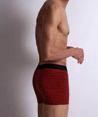 aubade-homme-lot-2-boxers-love-letters-rouge image 5