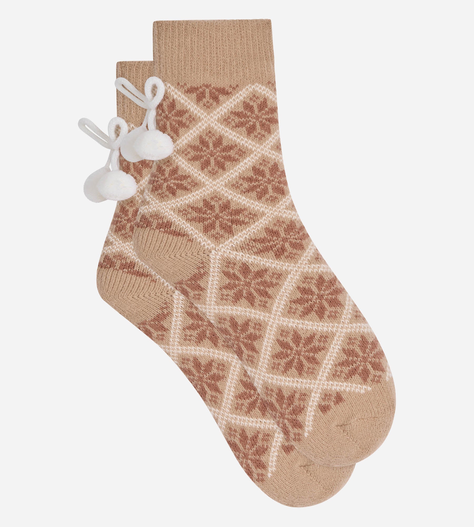 dim-cocoon-chaussettes-femme-polaire-duveteuse-bleu-marine image 2