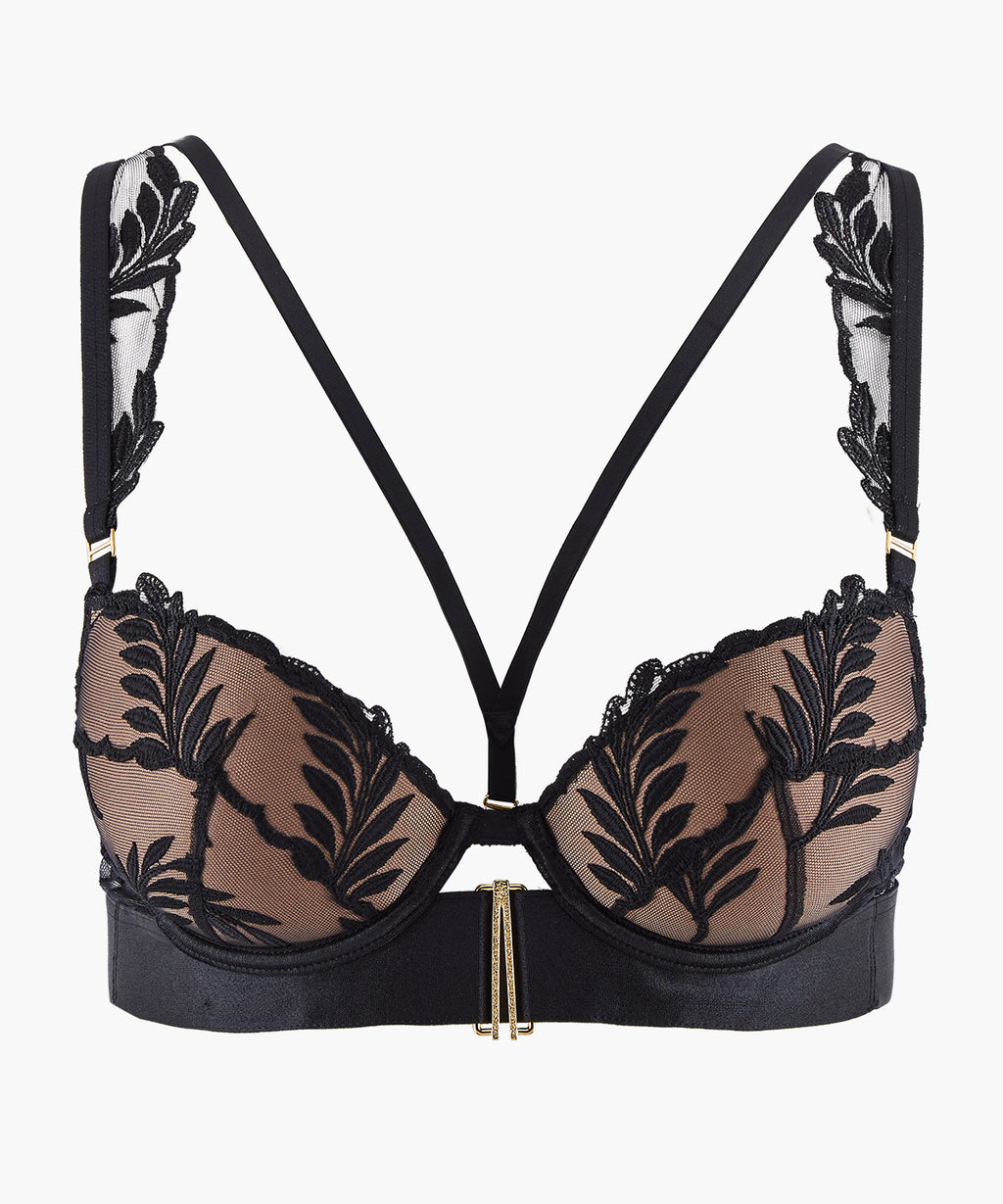 aubade-queen-of-shadow-soutien-gorge-push-up-moul-noir-absolu image 1