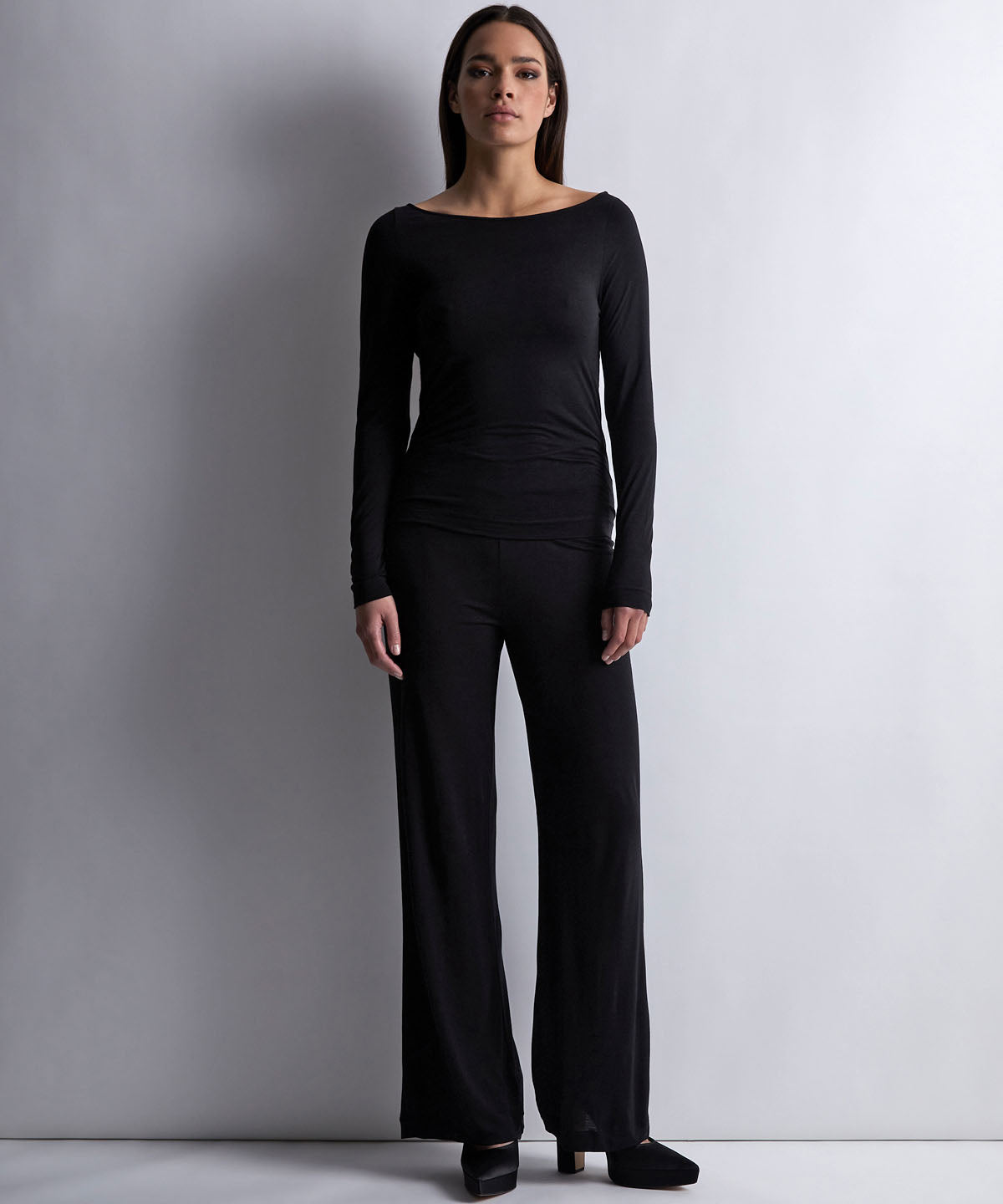 aubade-night-crush-top-manches-longues-noir-2 image 2