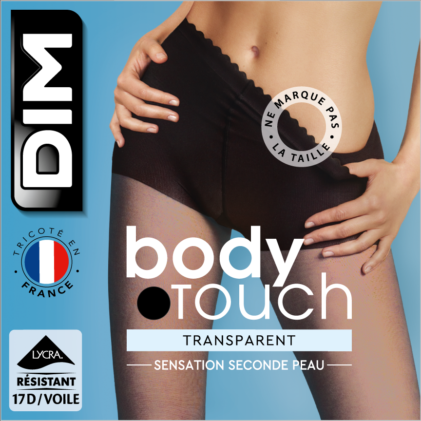 dim-body-touch-collant-transparent-noir-effet-nude-17d image 4