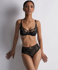 aubade-gold-pleasure-soutien-gorge-confort-3-4-noir-black-light image 3