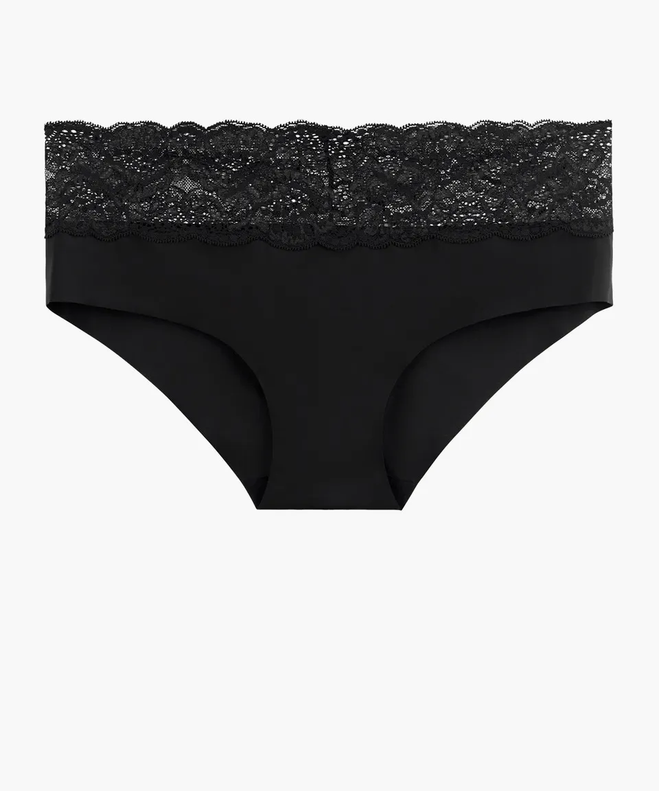 aubade-sweetessence-shorty-noir-dentelle-recycl-e-t1 image 1