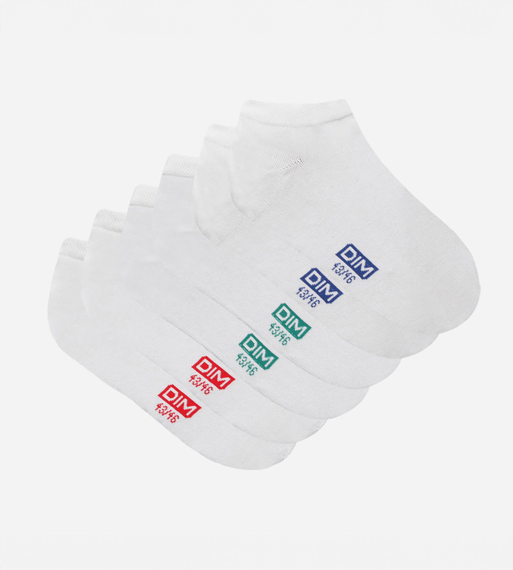 dim-lot-de-3-paires-socquettes-coton-homme-blanc image 2