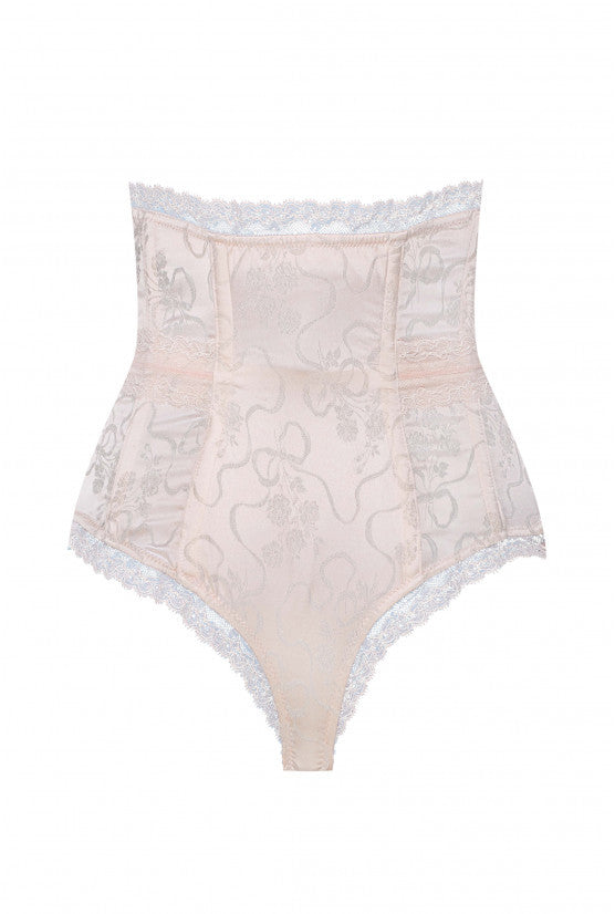 cadolle-culotte-haute-gilian-satin-blush-gainante-pin-up image 1