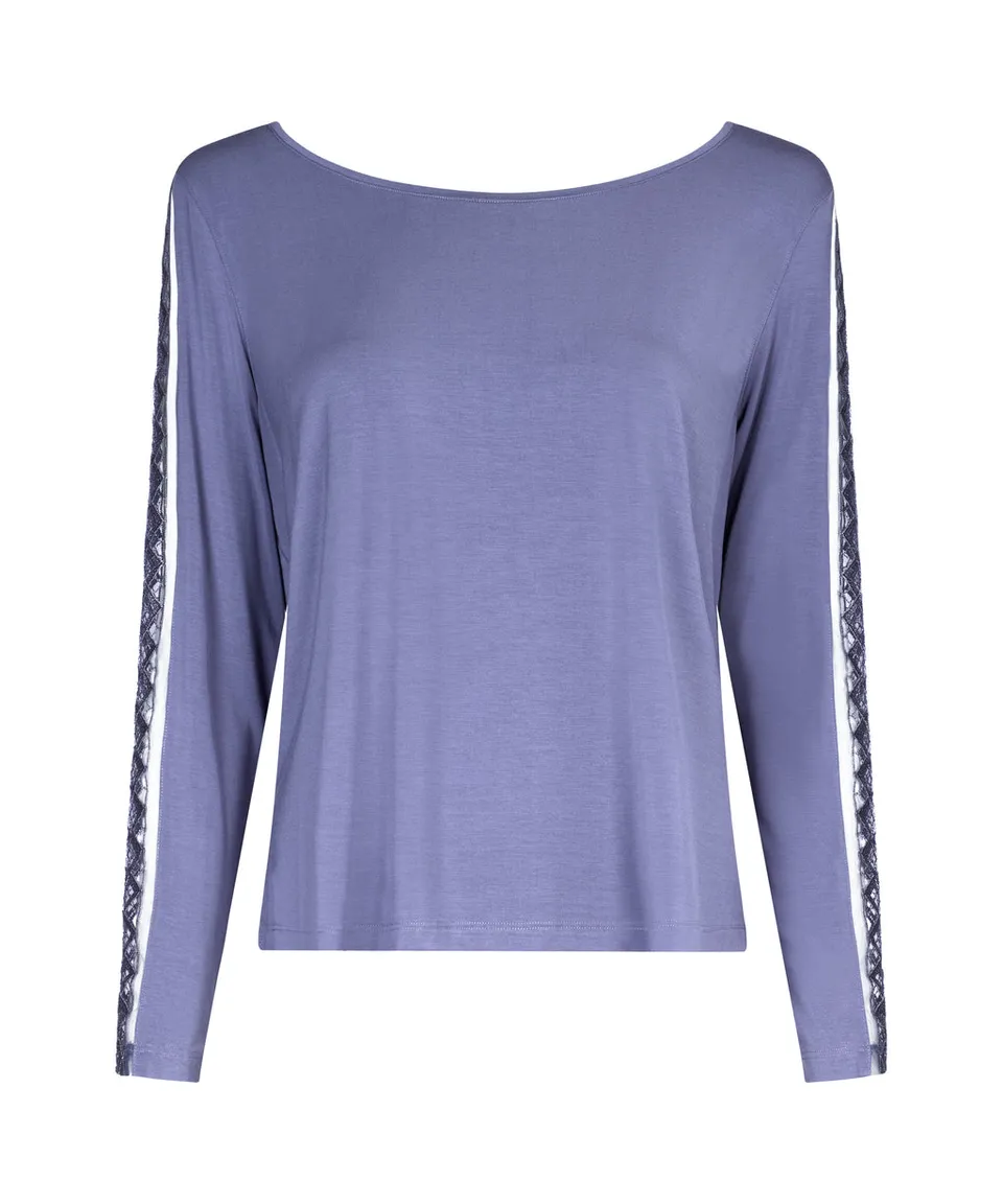 aubade-sweet-obsession-top-manches-longues-denim image 1