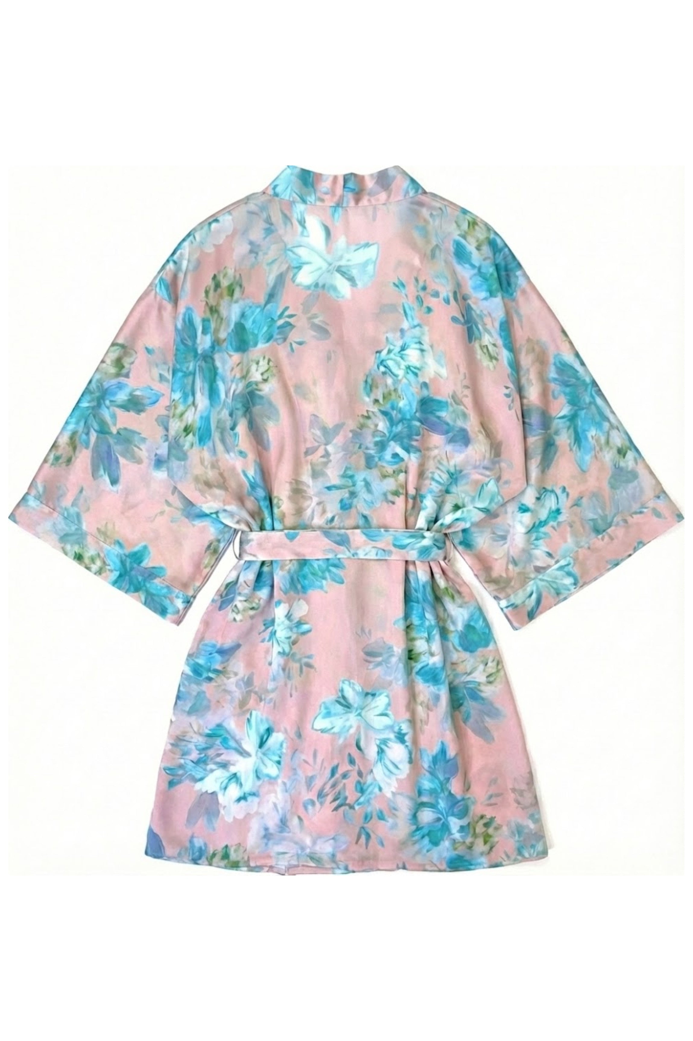 cadolle-kimono-en-soie-rose-et-turquoise image 2