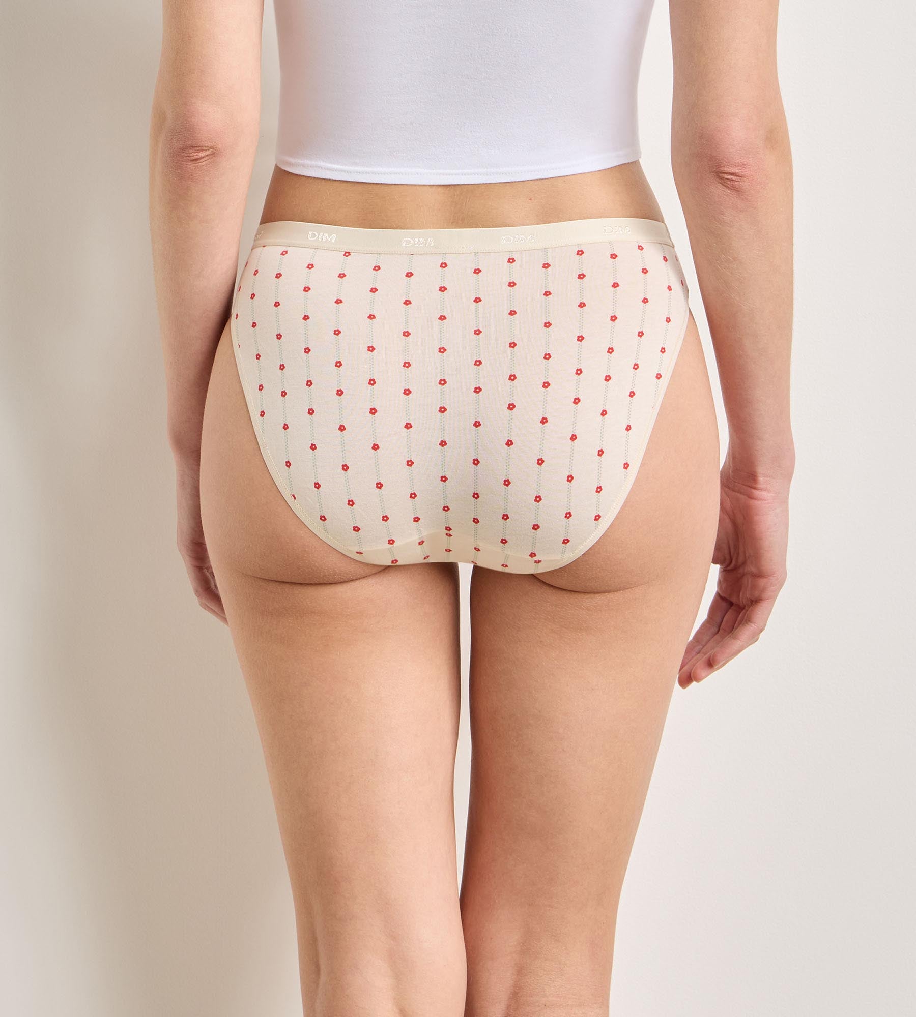 dim-les-pockets-coton-lot-de-3-culottes-fleurs-douces image 2