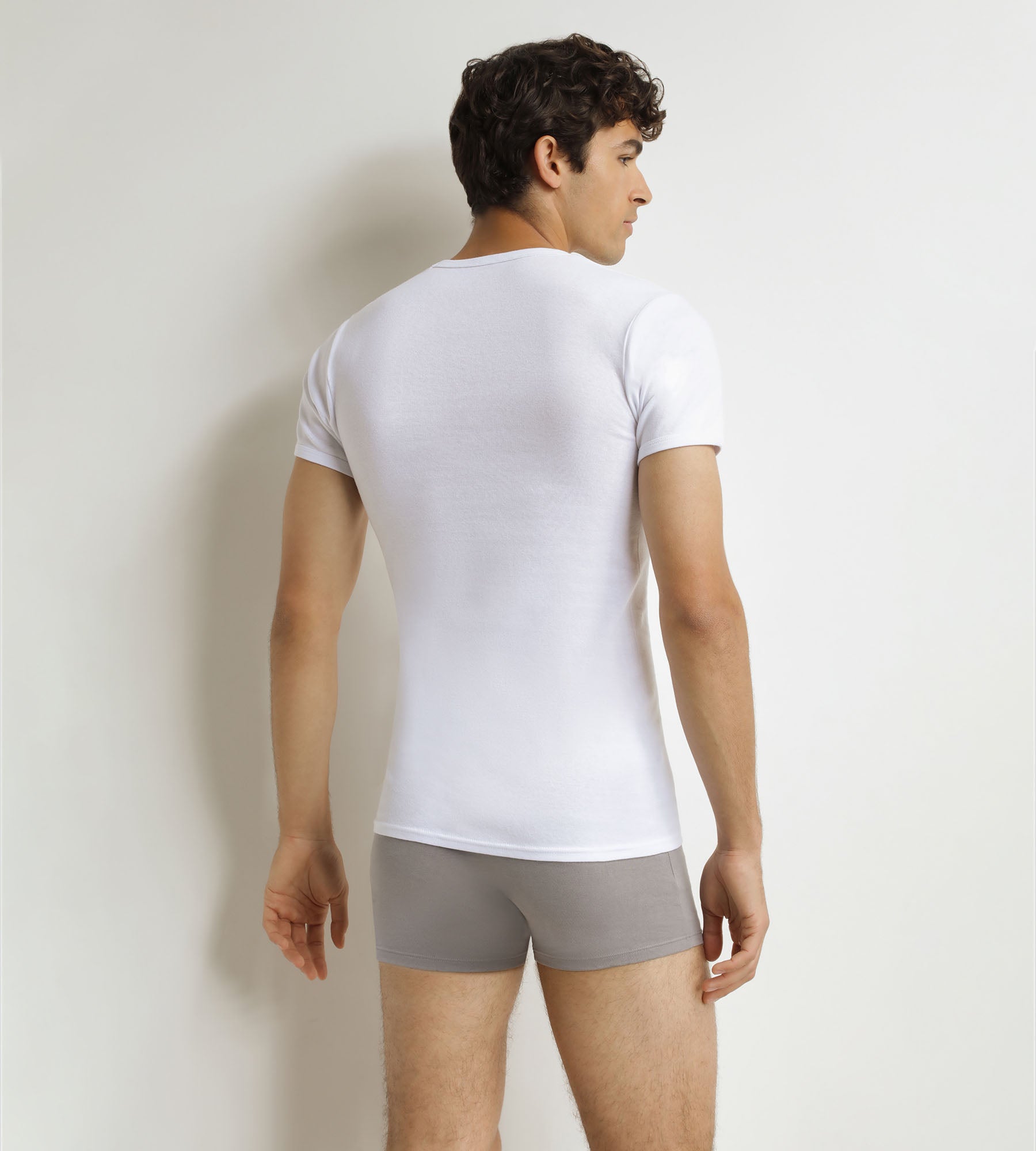 dim-ecodim-lot-de-2-t-shirts-homme-coton-blanc-col-rond image 2