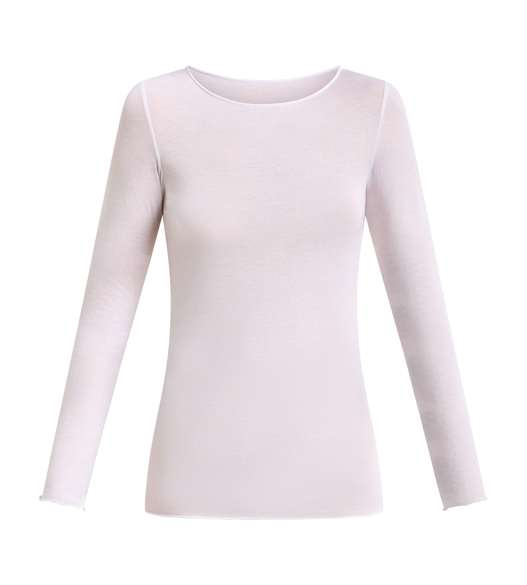 dim-thermal-light-t-shirt-femme-col-rond-blanc image 5