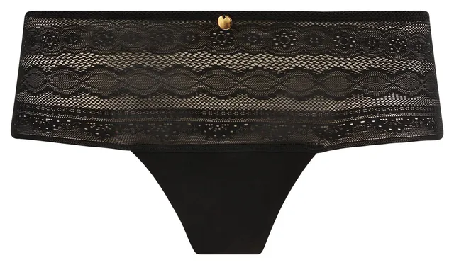 darjeeling-kristen-boxer-maille-et-dentelle-plate-noir-38 image 1