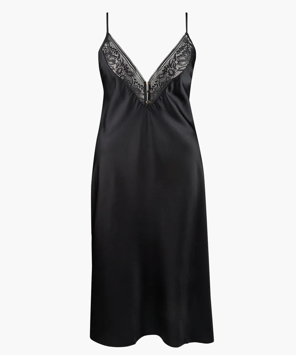 aubade-midnight-whisper-nuisette-longue-noir image 1