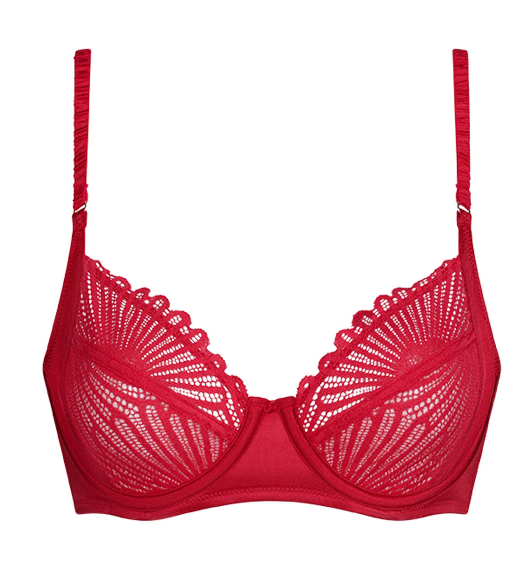 dim-chocolove-soutien-gorge-full-cup-armatures-dentelle-rouge image 5