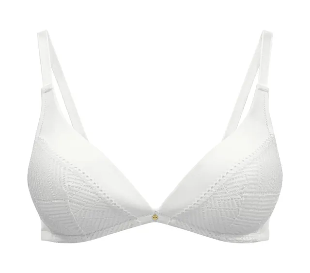 darjeeling-gloria-soutien-gorge-sans-armatures-dentelle-graphique-blanc-m image 1