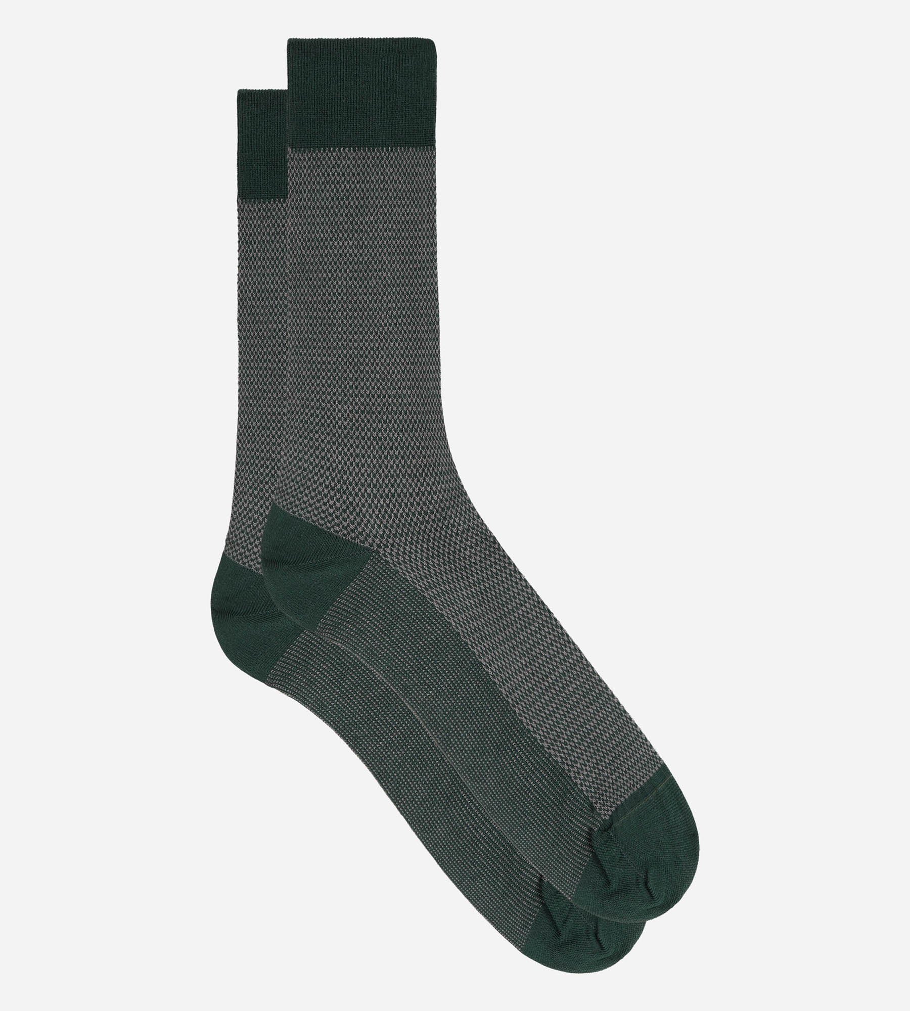 dim-la-mode-chaussettes-homme-coton-vert-cossais image 2