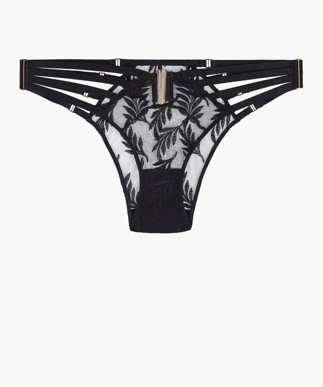 aubade-queen-of-shadow-culotte-taille-basse-noir-absolu image 1