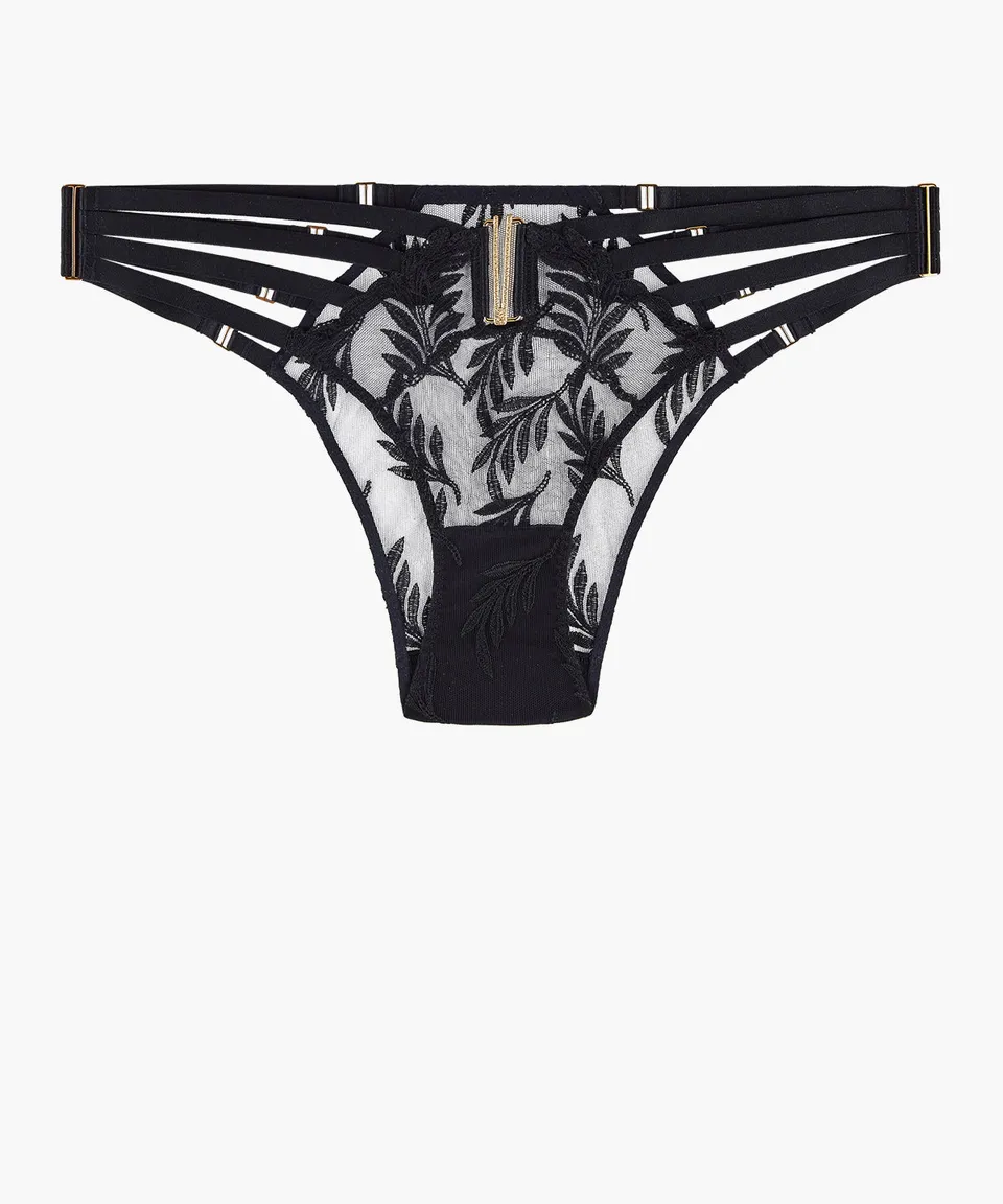 aubade-queen-of-shadow-culotte-taille-basse-noir-absolu image 1