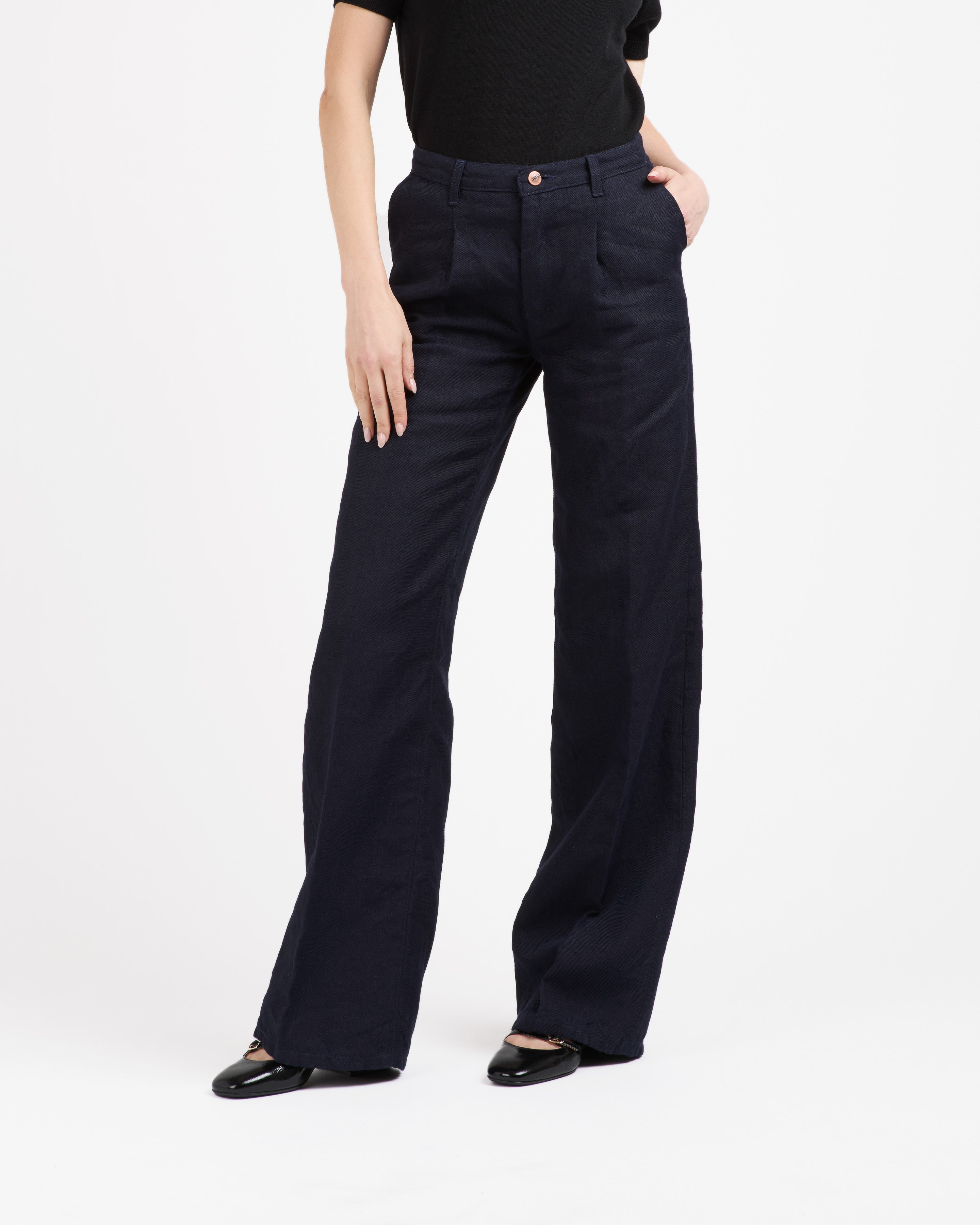 atelier-tuffery-pantalon-femme-gabi-lin-fran-ais-indigo-taille-haute image 2