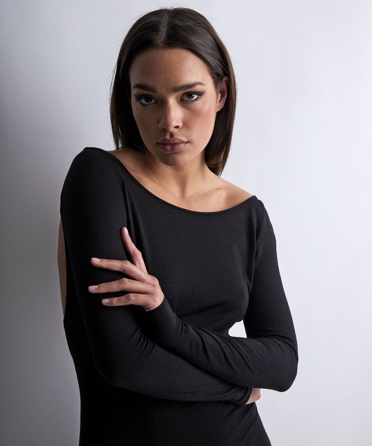aubade-night-crush-nuisette-longue-noir image 5