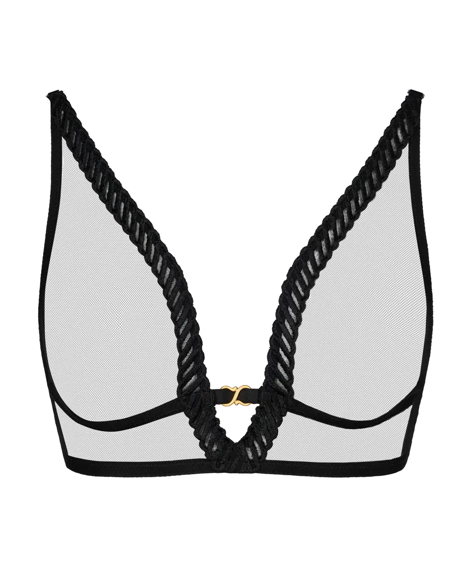 aubade-sheer-emotion-soutien-gorge-triangle-black image 1