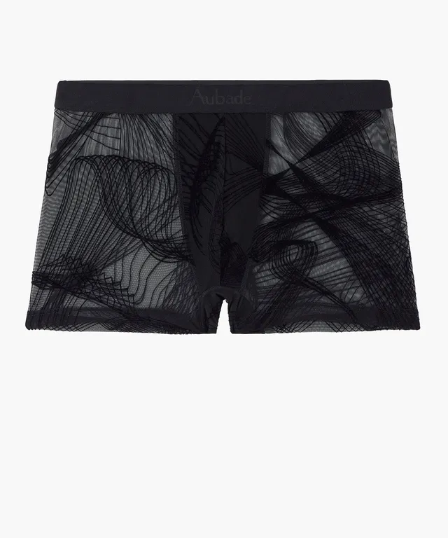 aubade-homme-boxer-waves-en-tulle-transparent image 1