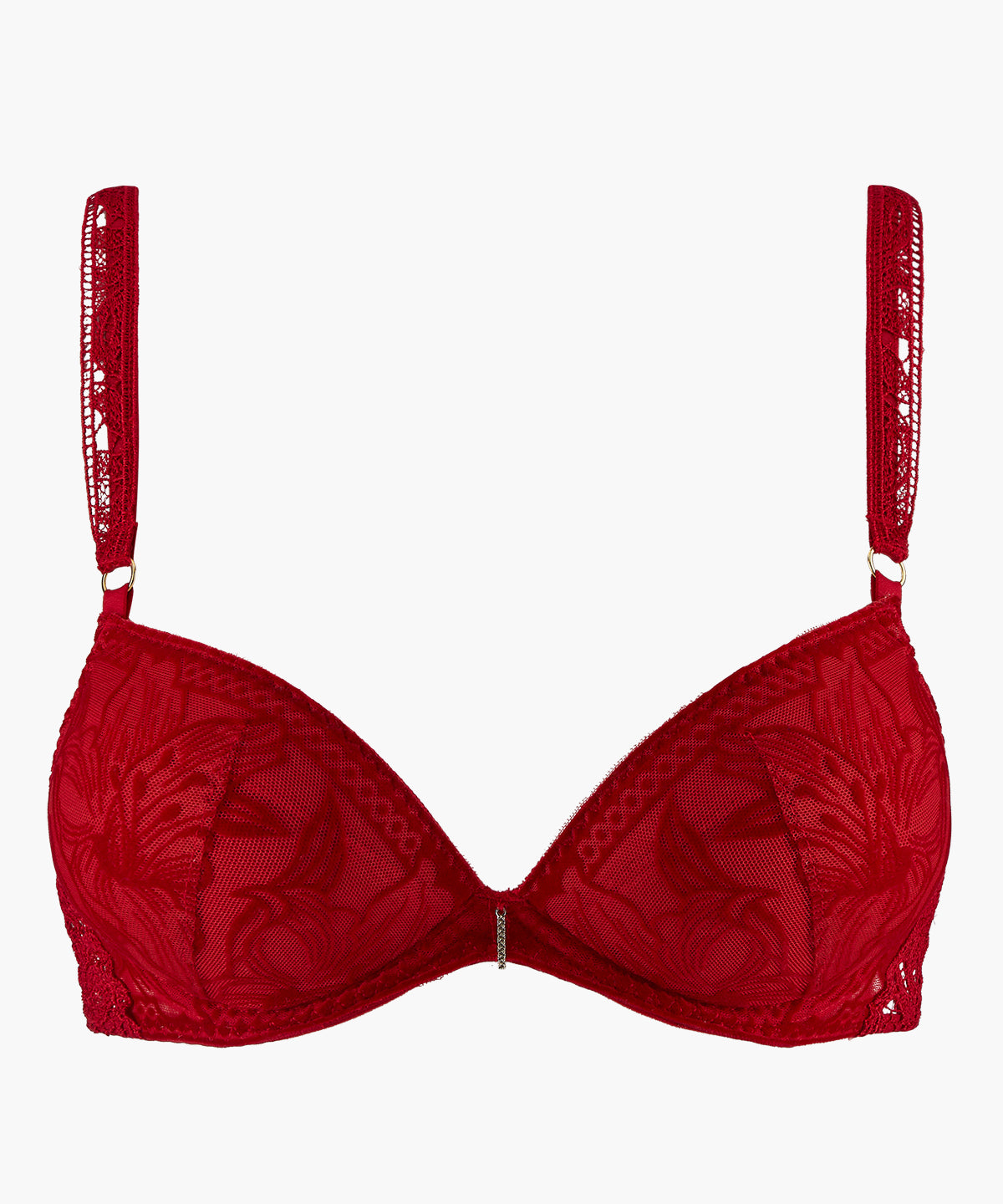 aubade-c-ur-corps-soutien-gorge-push-up-rouge-rebelle image 1