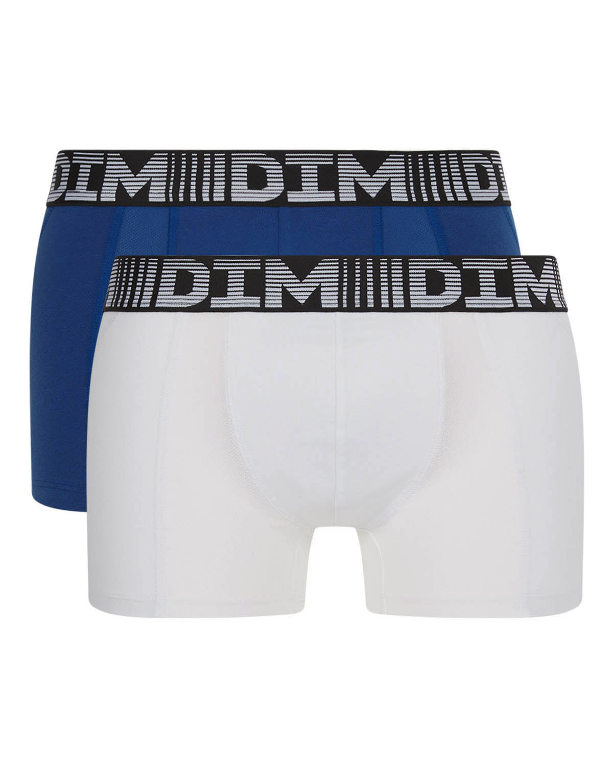 dim-3d-flex-air-lot-de-2-boxers-homme-bleu-acier-blanc image 2