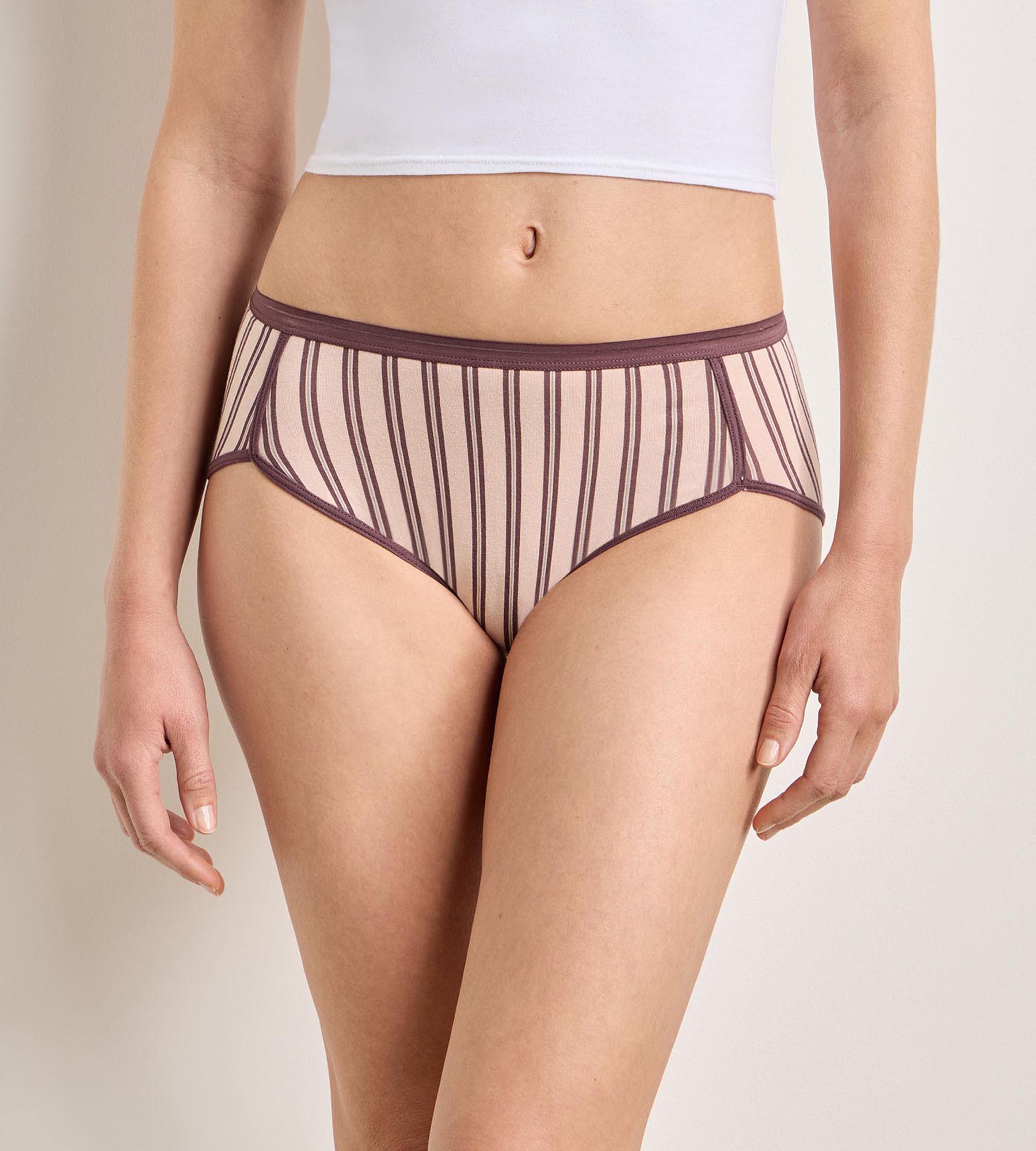 dim-x-ines-de-la-fressange-lot-de-3-shorty-femme-rose-sable-en-coton image 1