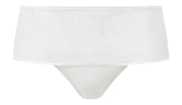darjeeling-gloria-culotte-dentelle-graphique-femme-blanc-l image 1