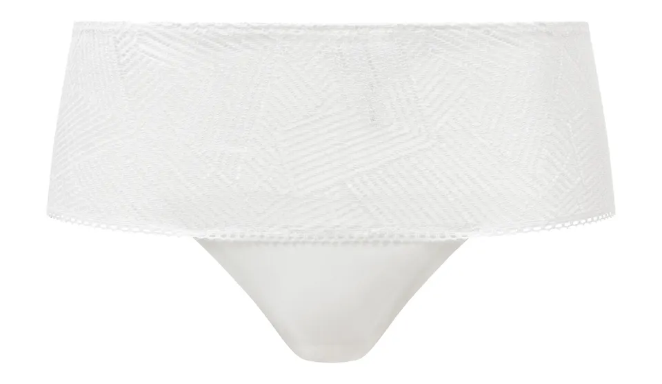 darjeeling-gloria-culotte-dentelle-graphique-femme-blanc-l image 1