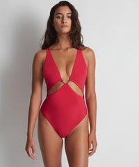 aubade-beach-escape-maillot-de-bain-une-pi-ce-rembourr-hibiscus image 2