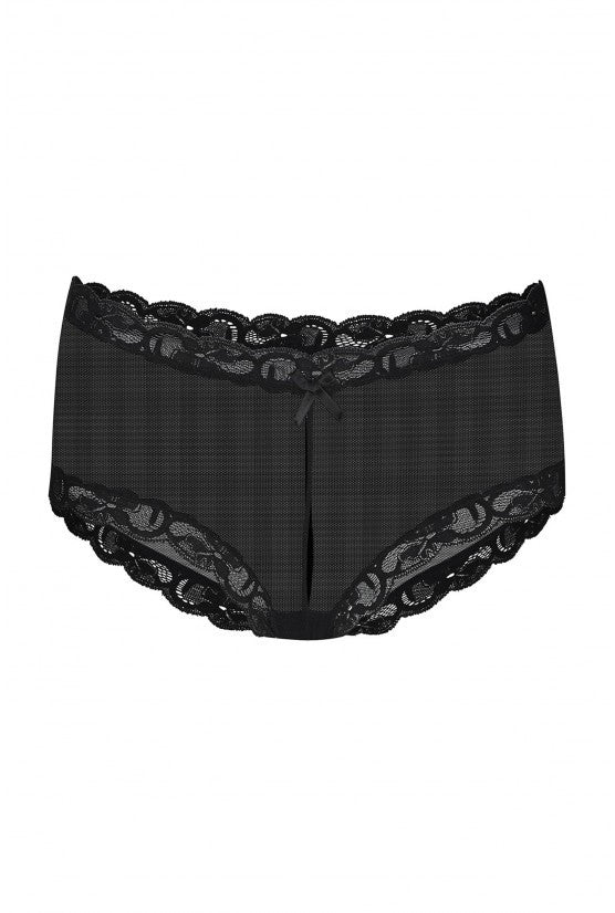 cadolle-princesse-shorty-maille-noir-dentelle image 1
