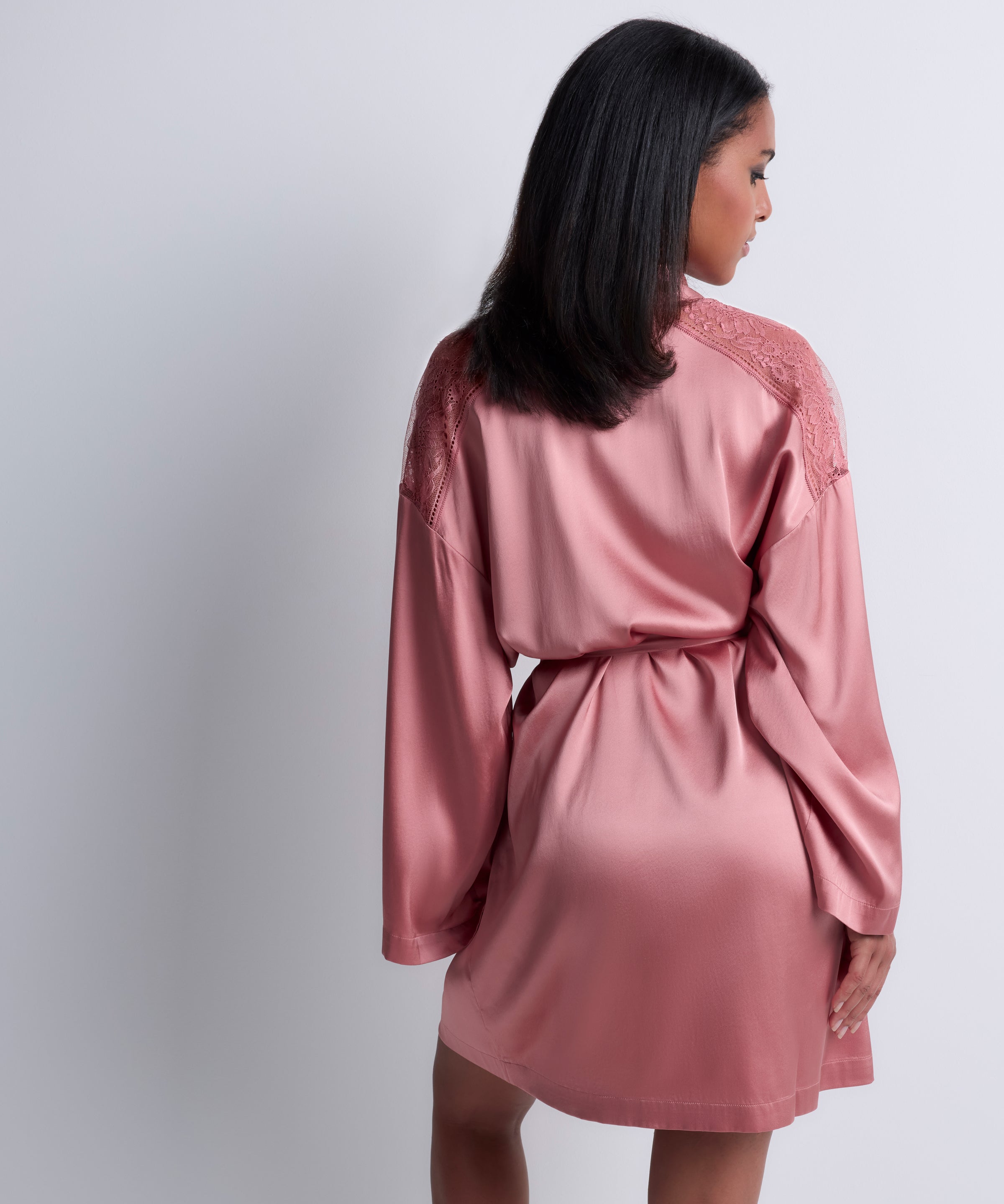 aubade-midnight-whisper-kimono-warm-pink-soie-dentelle image 4