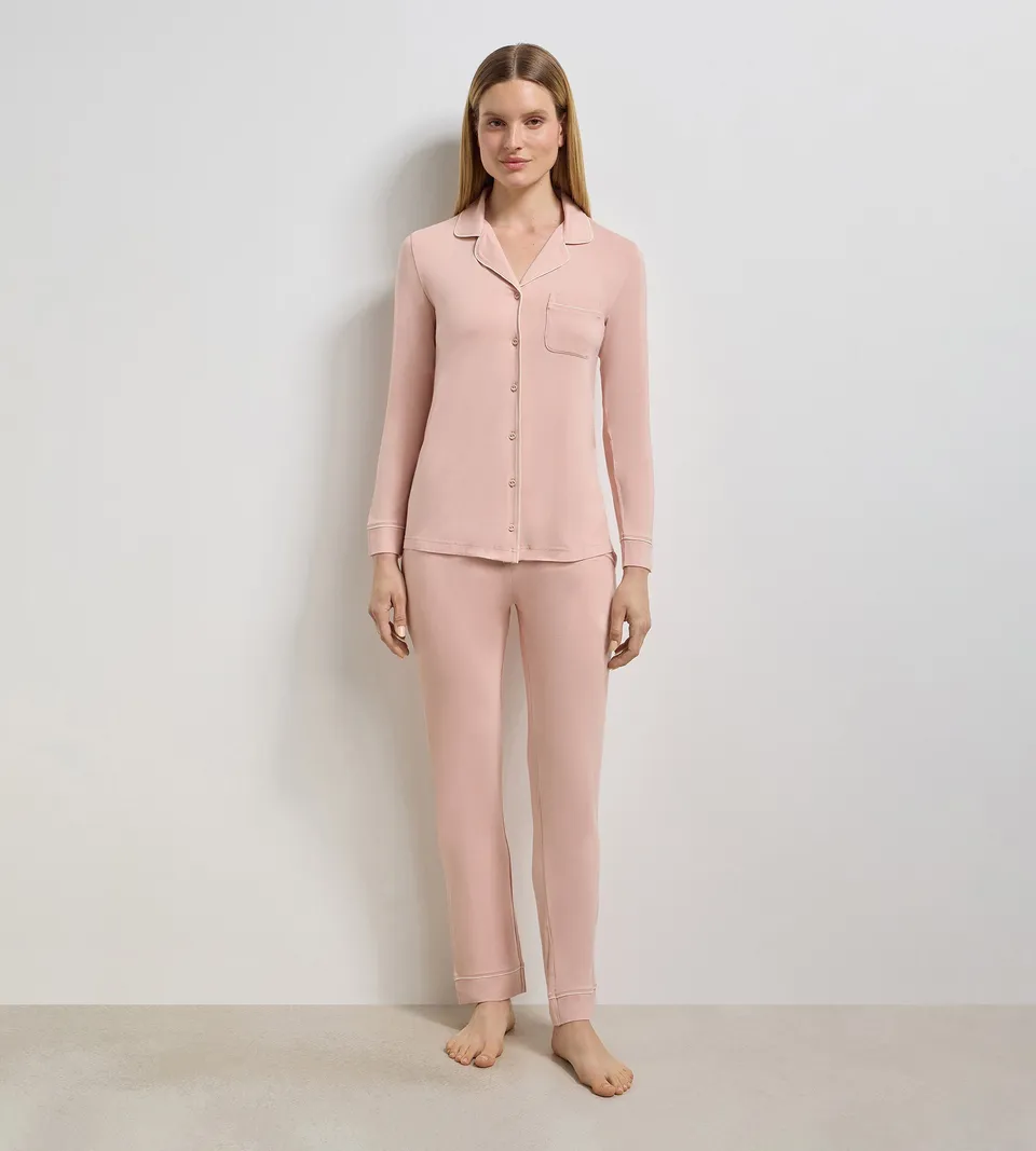 dim-soft-blush-chemise-de-pyjama-rose-poudr image 1