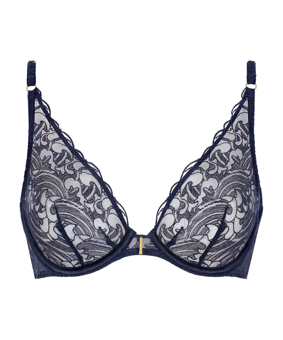 aubade-satin-memories-soutien-gorge-triangle-avec-armatures-deep-sea image 1