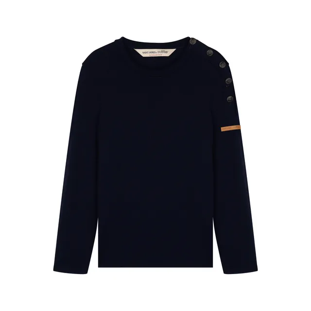saint-james-x-atelier-tuffery-pull-femme-laine-marine-transmission image 1