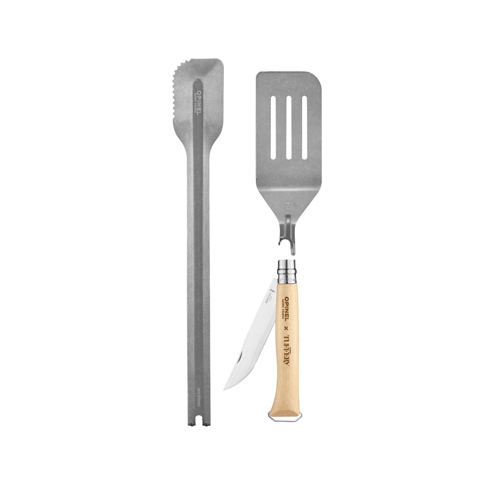 atelier-tuffery-x-opinel-set-barbecue-coffret-partage-tablier-denim-cuir image 6