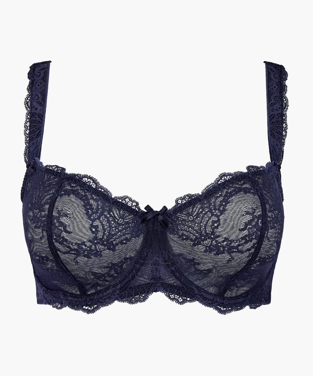 aubade-danse-des-sens-soutien-gorge-confort-demi-corbeille-bleu-evening-blue image 1