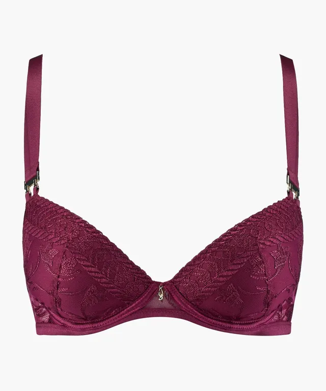 aubade-magnetic-spell-soutien-gorge-push-up-coques-crimson-red image 1