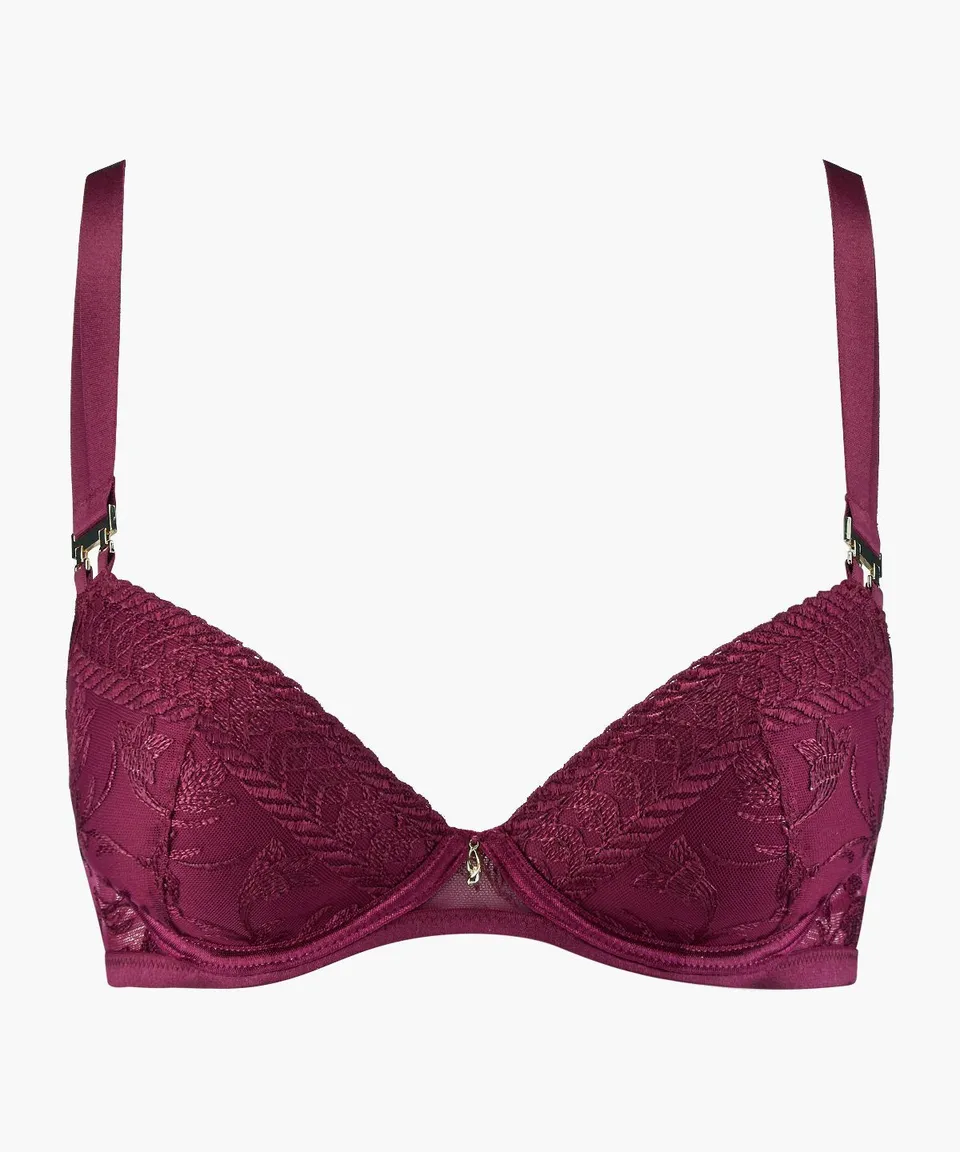 aubade-magnetic-spell-soutien-gorge-push-up-coques-crimson-red image 1